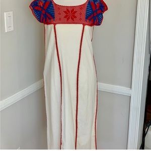 Carolina K Crochet midi Dress size L 8 10